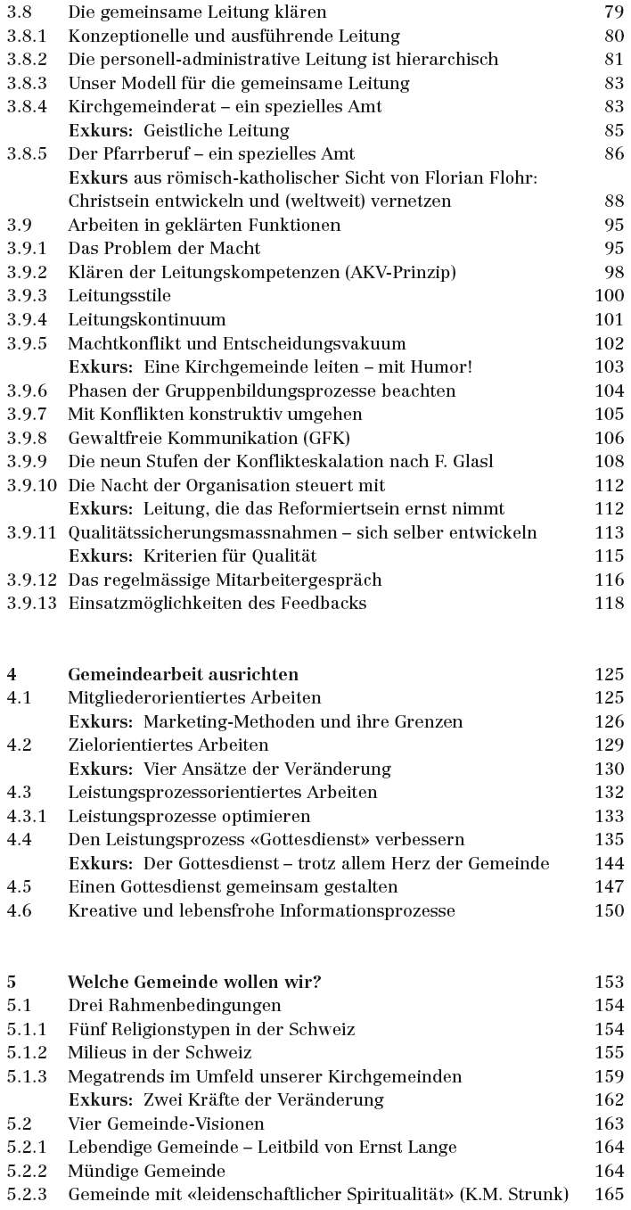 Inhaltsverzeichnis